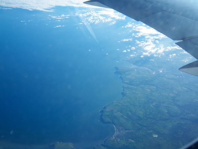 The Welsh coast near St David's from the air.