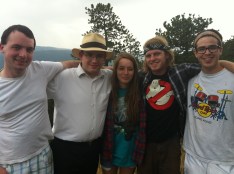 L-R: Mitch Hecht (Sound Editor), Seán Kane (Director), Jenna Gold (Dir. of Photography), Alex Brisson (Assistant Director), & Jacob Thomas (Visual Editor).