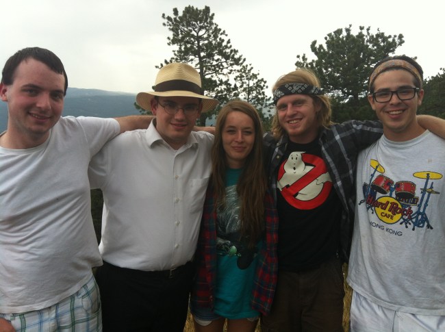 L-R: Mitch Hecht (Sound Editor), Seán Kane (Director), Jenna Gold (Dir. of Photography), Alex Brisson (Assistant Director), & Jacob Thomas (Visual Editor).